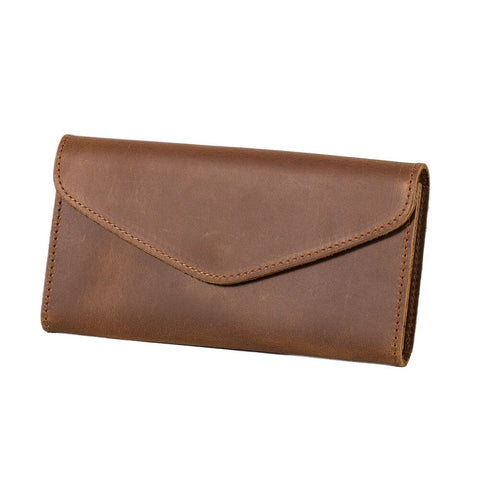 Leather Currency Pouch Money Bag Dollar Bills Organiser Handmade Travel Wallet Utility Money Pouch Cash Envelope- reddish brown In Australia - Darrahopens