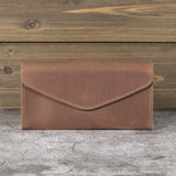 Leather Currency Pouch Money Bag Dollar Bills Organiser Handmade Travel Wallet Utility Money Pouch Cash Envelope- reddish brown In Australia - Darrahopens