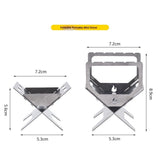 Portable Camping Stove Wood, Wood Stove Camping, Outdoor Compact Campfire, Survival Cooking Gear, Backpacking Stoves, Emergency Backpack Stoves, Hiking Burner, Foldable