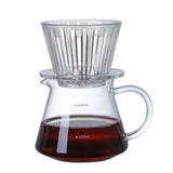 Coffee Dripper , Slow Brewing Coffee Pour Over for Cafe, Travel, Home&Offices, Single Cup Coffee Pour Over (Transparent)Excluding pots