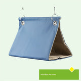 Parrot Hanging Nest House Parrot Hideaway Cave Bed Tent Cozy Snuggle Sleeping Hut Bird Hanging Hammock for Parakeets,  Cockatoo, Amazon Parrots, Cockatiels.(Blue M)