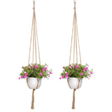 Plant suspended basket, 2 Packs suspended basket , Hanging Planter for Indoor Plants Decorative Pot Hanger for Home Decor, only Hanger, NO Plant and Pot