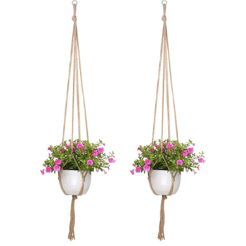 Plant suspended basket, 2 Packs suspended basket , Hanging Planter for Indoor Plants Decorative Pot Hanger for Home Decor, only Hanger, NO Plant and Pot