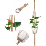 Plant suspended basket, 2 Packs suspended basket , Hanging Planter for Indoor Plants Decorative Pot Hanger for Home Decor, only Hanger, NO Plant and Pot
