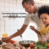 Stainless steel potato press - Heavy Duty Metal Masher for Mashed Potatoes, Avocado, Beans & Sweet Potato - Commercial & Home Kitchen Utensil (Dishwasher Safe) In Australia - Darrahopens