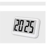 LED minimalist ultra-thin clock, mini digital large screen display device, student alarm clock, desktop bedroom clock（white） In Australia - Darrahopens