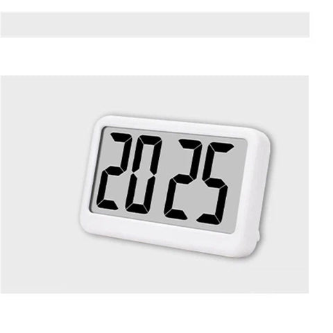 LED minimalist ultra-thin clock, mini digital large screen display device, student alarm clock, desktop bedroom clock（white） In Australia - Darrahopens