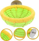 Handmade cotton rope bird breeding nest hatching house parrot nest cage buji parrot long tailed parrot canary love bird (yellow) In Australia - Darrahopens