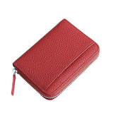 Women's  Zipper Card Wallet Small Purse Credit Card Case Holder for Mother Day Gift  Blocking Credit Card Holder Wallet(Wine red color) In Australia - Darrahopens