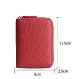 Women's  Zipper Card Wallet Small Purse Credit Card Case Holder for Mother Day Gift  Blocking Credit Card Holder Wallet(Wine red color) In Australia - Darrahopens