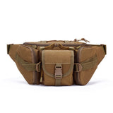 Waist Bag for Men Outdoor Waist Bag Daily Life Big Waist Bag Bicycle Camping Hiking Hunting Fishing（muddy color） In Australia - Darrahopens