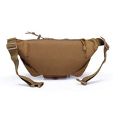 Waist Bag for Men Outdoor Waist Bag Daily Life Big Waist Bag Bicycle Camping Hiking Hunting Fishing（muddy color）