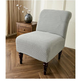 Armless Accent Chair Cover Knitted Stretch  Chair Couch  Removable Washable Furniture Protector Covers for Living Room Bedroom Hotel (Light Grey) In Australia - Darrahopens