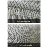 Armless Accent Chair Cover Knitted Stretch  Chair Couch  Removable Washable Furniture Protector Covers for Living Room Bedroom Hotel (Light Grey)
