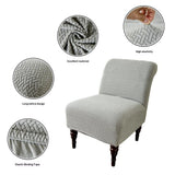 Armless Accent Chair Cover Knitted Stretch  Chair Couch  Removable Washable Furniture Protector Covers for Living Room Bedroom Hotel (Light Grey) In Australia - Darrahopens