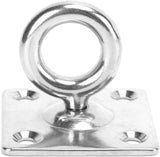 3pcs Stainless Steel Fixed Eye Plate Hooks for Ceiling and Wall Mounting Square Shaped Clip for Hammocks Heavy Duty Metal Suspension Hanger（6mm） In Australia - Darrahopens