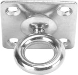 3pcs Stainless Steel Fixed Eye Plate Hooks for Ceiling and Wall Mounting Square Shaped Clip for Hammocks Heavy Duty Metal Suspension Hanger（6mm） In Australia - Darrahopens