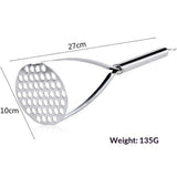 Potato Masher Stainless Steel,Long handle Potato Smasher, Mashed Potatoes Masher Kitchen Tool for Avocado,Potatoes, Beans, Vegetables, Large Heavy Duty Metal Mashing Utensil