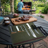 Chef’s Knife Roll Case, Waxed Canvas Cutlery Knives Holders Protectors, Home Kitchen Cooking Tools And Utensils Wrap Bag Wallet, Multi-Purpose Brush Roll Bag In Australia - Darrahopens