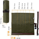 Chef’s Knife Roll Case, Waxed Canvas Cutlery Knives Holders Protectors, Home Kitchen Cooking Tools And Utensils Wrap Bag Wallet, Multi-Purpose Brush Roll Bag In Australia - Darrahopens