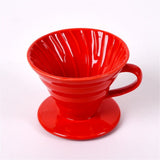 Pour Over Coffee Maker, Single Cup Coffee Dripper, Manual Porcelain Slow Brewing Accessories for Travel, Camping, Office, Home, Cafe, Coffee Gifts (Red, 1-2Cups) In Australia - Darrahopens