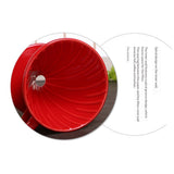 Pour Over Coffee Maker, Single Cup Coffee Dripper, Manual Porcelain Slow Brewing Accessories for Travel, Camping, Office, Home, Cafe, Coffee Gifts (Red, 1-2Cups)