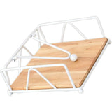 Napkin Holder for Table, Metal and Wood Napkin Holder, Standing Napkin Holders for Paper Napkins, for Kitchen Counter, Dining Table, (white) In Australia - Darrahopens