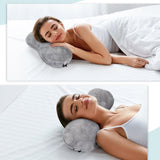 Recliner Headrest Pillow, Head Pillow for Sofa, Recliner Neck Pillow, Bone Couch Neck Pillow for Pain Relieve(Grey)