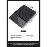 Coffee Scale with Timer 0.1g High Precision Pour Over Drip Espresso Scale with Back-Lit LCD Display (Black)