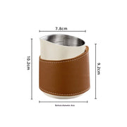 Handleless Milk Frothing Pitcher 350ml,304 Stainless steel Espresso Steaming Pitcher,milk frother cup,Milk Jug Cup,Latte Art（beige）