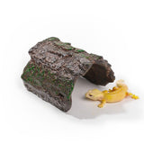 Reptile Hideout Box, Spider, Scorpion Reptile Hides and Caves Habitat Decor, Imitation Bark Resin Hidden Nest Tortoise Supplies-small