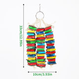 Tastic Triple Tower of Shredded Fun Medium Bird Toy for Grey Conures Sun Conures Small Cockatoos Quakers and Similar Small to Medium Sized Birds