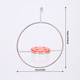 Outdoor hanging bird feeder - with transparent glass bowl bird feeder, suitable for birds, decorative wild bird feeder suitable for outdoor gardens, terraces, courtyards