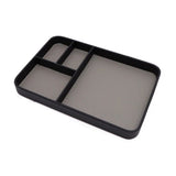Leather tray - Men's fashionable bedside table storage - Key, watch, wallet, jewelry, watch, miscellaneous tray（grey） In Australia - Darrahopens