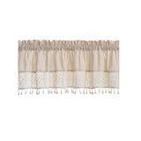 Linen Valances for Windows,Boho Tassel Kitchen Valances for Windows,Country Rustic Window Treatments Tier Curtain for Bathroom Bedroom Decors Farmhouse ,74*61cm In Australia - Darrahopens