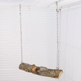 Pet bird swing, parrot cage toy, long tailed parrot, natural wooden swing toy, cockatoo, love bird, canary, small macaw In Australia - Darrahopens