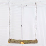 Pet bird swing, parrot cage toy, long tailed parrot, natural wooden swing toy, cockatoo, love bird, canary, small macaw In Australia - Darrahopens