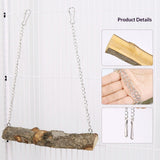 Pet bird swing, parrot cage toy, long tailed parrot, natural wooden swing toy, cockatoo, love bird, canary, small macaw In Australia - Darrahopens