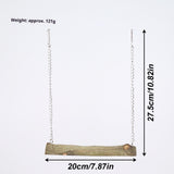 Pet bird swing, parrot cage toy, long tailed parrot, natural wooden swing toy, cockatoo, love bird, canary, small macaw In Australia - Darrahopens