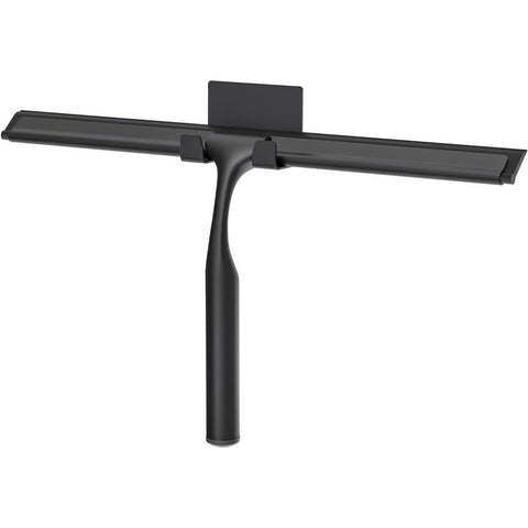 Shower Squeegee for Glass Doors, Shower Squeegee for Tile Shower Walls, Stainless Steel Squeegee for Bathroom, Windows and Mirrors with Storage Hook-, Black In Australia - Darrahopens