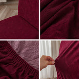 Waterproof Chair Covers for Dining Room Kitchen Chair Covers  Dining Chair , Removable, Washable  (dark red, 2 PCS) In Australia - Darrahopens