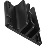 Vertical Laptop Stand with Adjustable Book Rest Multifunctional Desk Organizer for Laptops Books Tablets Sleek Design with Stable Base for Home Office Use（double opening）