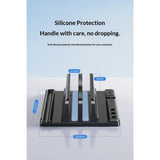 Vertical Laptop Stand with Adjustable Book Rest Multifunctional Desk Organizer for Laptops Books Tablets Sleek Design with Stable Base for Home Office Use（double opening） In Australia - Darrahopens