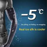 UPF50 Sunscreen and UV Protection Cool Sleeve Set,Summer sleeves  Black , unisex, Suitable for Outdoor Sports