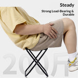 1PCS Outdoor Folding Stool Portable Fishing Chair Mini Small Train Pony Tie Camping Simple Hardware(Black） In Australia - Darrahopens