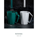 Home diamond shaped washbasin cup with handle for couples, stylish, simple, creative, fashionable plastic mouthwash cup, unique tooth cup