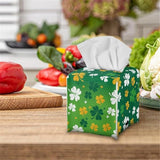 Square Tissue Box Cover Decorations for Home Tissue Box Holder Leather Tissue Cover Tissue Cube Box Organizer for Bathroom Bedroom Office Car Tissue Holder