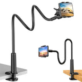 Phone Holder Bed 1pcs- [Thickening the solid heart tube] Flexible Arm, 38inch Overall Length, 360 Adjustable Clamp Clip, Overhead Cell Phone Mount Stand for Bed, Desk, 4-7” Cellphone, Gifts
