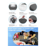 Seat Cushion,Office Chair Cushion for Tailbone Pain Relief,Butt Pillow for Office Chair,Car seat Cushion,Computer Desk,Long Sitting Office Workers,and Car Drivers,Black