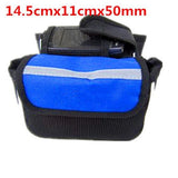 3-in-1 Bicycle Bag Set, Mountain Bike Saddle Bag, Front Beam Bag, Upper Tube Bag, Riding Accessories (Blue)